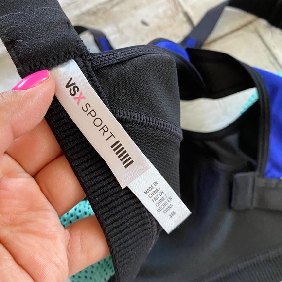 Victoria's Secret VSX Blue Sports Bra 34 B - Picture 6 of 8